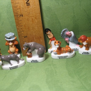 The Jungle Book Film 9er Set, Mowgli Shere Khan Baloo Junior Kaa Disney - Französische Feve Feves Figuren Puppenhaus Miniaturen Y78