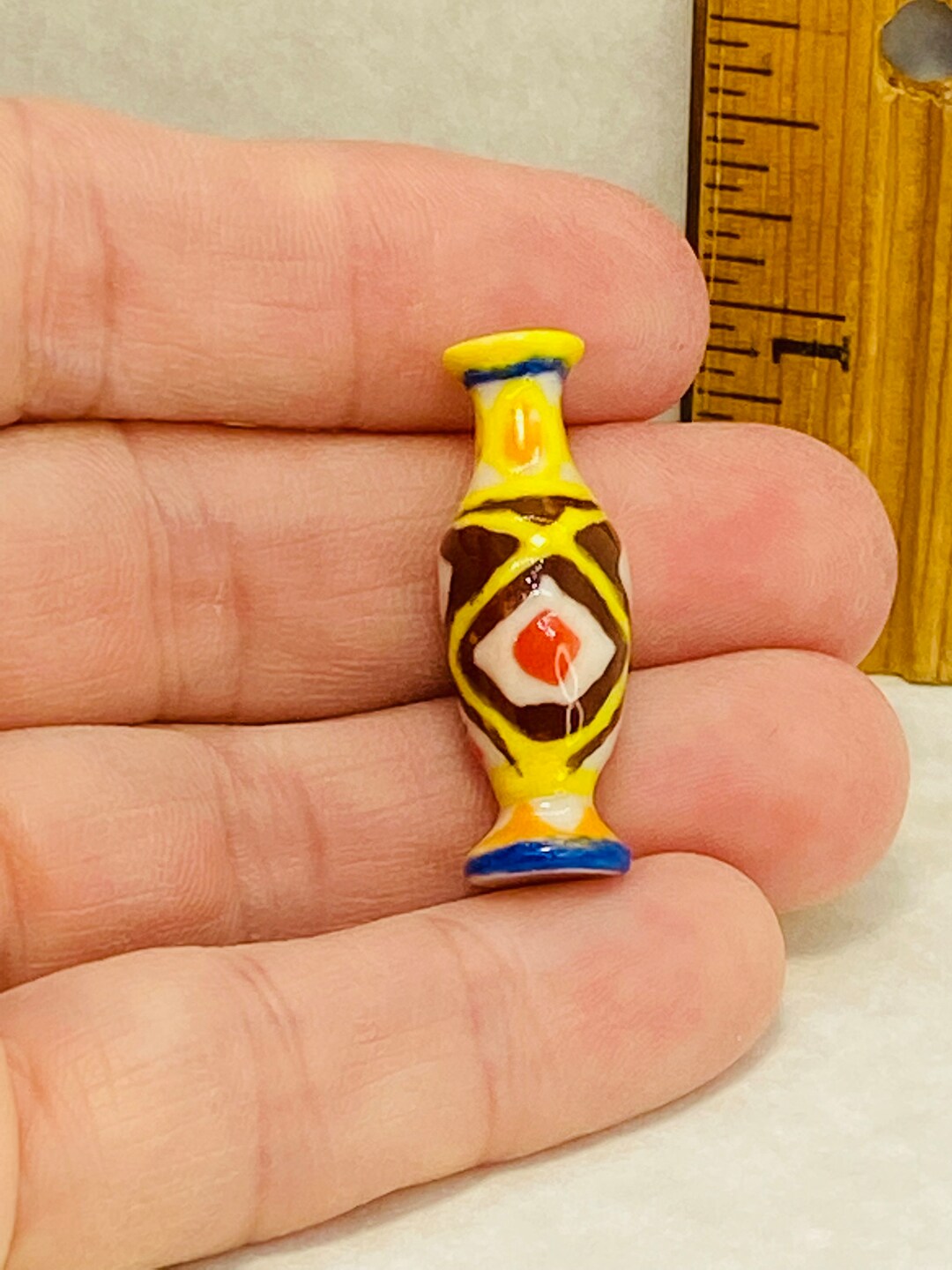 Colorful Bud VASE Mid Century Modern MCM Pottery Kitchen Living Room ...