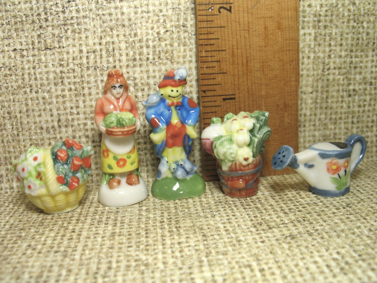 GARDENING French Feves; Vegetable Flower Basket, Watering Can