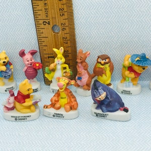 KUBUŚ PUCHATEK 10-elementowy zestaw Disney Roo Prosiaczek Tygrysek Kłapouchy French Feve Feves Porcelanowa figurka Miniatura N149