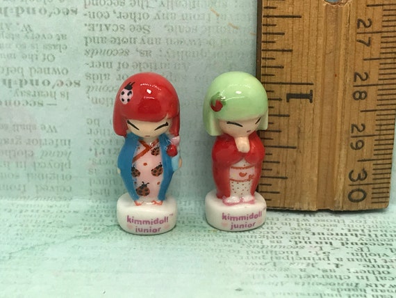KIMMIDOLLS Kimmidoll Junior Kokeshi Japanese Dolls Doll Good Luck  Traditional Toys French Feve Feves Figurines Dollhouse Miniatures Q225 -  Etsy Portugal