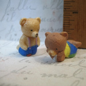Teddy Bears Children&#39;s toys - French Feve Feves Porcelain Figurines King Cake Baby Dollhouse Miniature mini figure M75