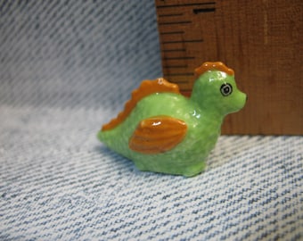Sweet Little Dragon Lizard Dinosaur Pencil topper CLEARANCE French Feve Feves Figurines Dollhouse Miniature T15