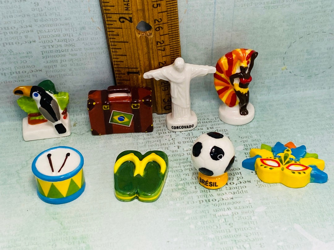 Symbols of Brazil Brazilian Souvenirs Carnival Mask Soccer Toucan