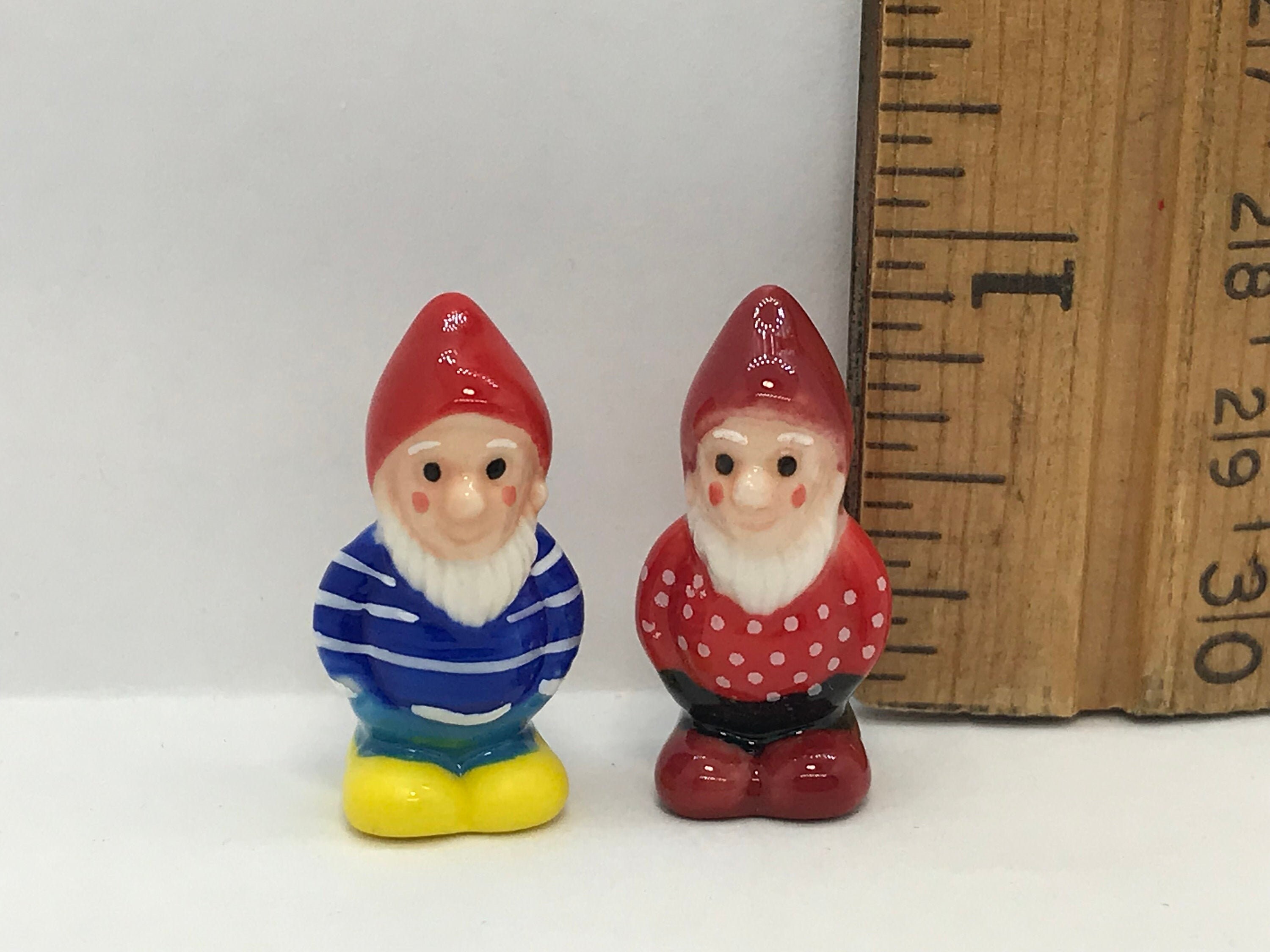 Tiny GNOMES Dwarf Gnome Dwarves French Feves Porcelain Figurines Miniatures Tiny GNOMES Dwarf Gnome Dwarves French Feves Porcelain Figurines Miniatures