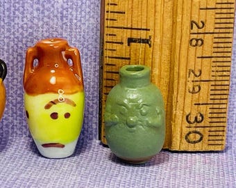 Atlantis Pottery Artifacts Vase Jug Amphora Vessel Treasures Art Mini Museum CLEARANCE French Feves  Dollhouse Miniatures V260