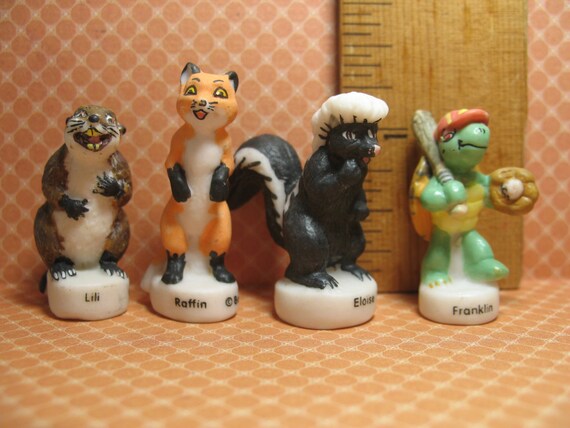 Tiny Franklin The Turtle Friends Beaver Fox Skunk French Etsy