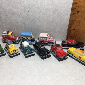 Vintage INTERNATIONAL TAXIS Taxi -  French Feve Feves Dollhouse Miniatures Mini London Toyko Bangkok Tuk Tuk Cab Hack Hackney Car Auto MM60
