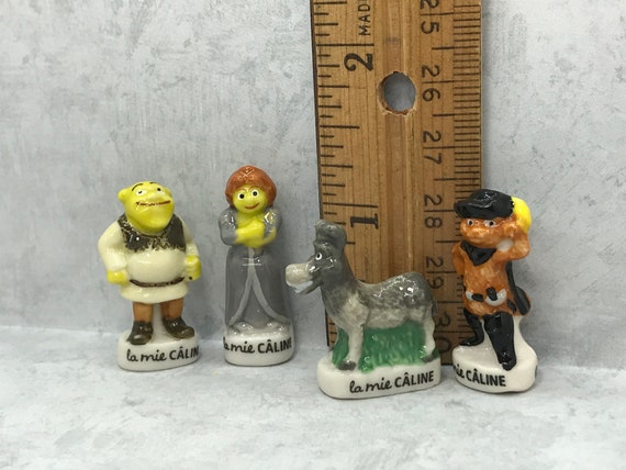 Lot 4 French Feves / Miniatures porcelain (1.5 tall): SHREK - collectibles  - by owner - sale - craigslist