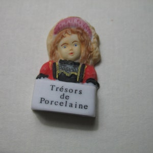 Victorian Doll Girl Child Miniature French Feve Feves Flat backed  Porcelain Figurines King Cake Baby Dollhouse Charm Mini Prizes D20/SS42