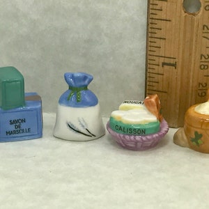 Provencal Treasures Olive Oil Soap Lavender Spice Calissons Candies Olive Seed Flour - French Feve Feves Dollhouse Miniature H230