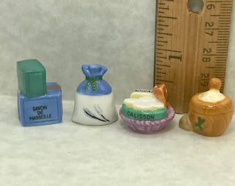 Provencal Treasures Olive Oil Soap Lavender Spice Calissons Candies Olive Seed Flour - French Feve Feves Dollhouse Miniature H230