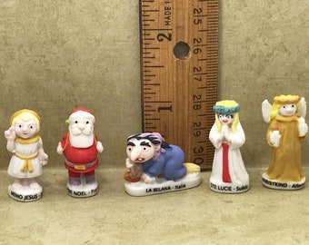 Father Christmas Traditional International Santas Baby Jesus Pere Noel St Lucia Befana Christkind -French Feve Feves Figurine Miniature F156