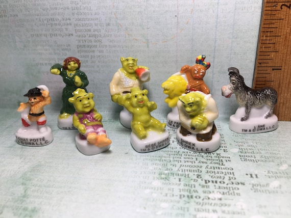 Disney's SHREK III Set of 8 Miniature French Feve Feves Donkey Fiona Puss  Babies Porcelain Figurines Dollhouse Charm Mini Figures H76 -  UK