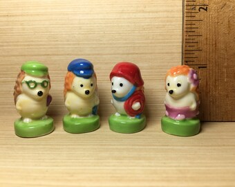 EGEL baby postbode brandweerman opa egel bos bosdieren - Franse Feve Feves beeldjes poppenhuisminiaturen UU92