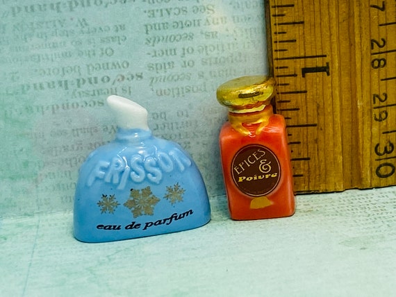 2 PARFÜM-Flaschen Kölner Duft Flacon Flacons Parfum French Feve