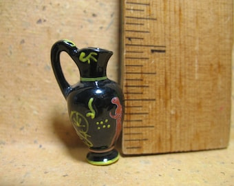 Ancient ROMAN VASE Greek Classical Art Artifact Jug Pitcher Pottery   -  French Feve Feves Mini Dollhouse Miniature BB5