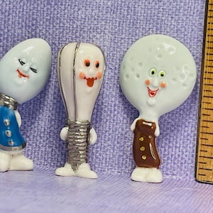 Maleńka trzepaczka, ŁYŻKA i cedzak Łyżka cedzakowa Kreskówkowe postacie Zabawna kuchnia gotująca Szef kuchni Francuskie figurki Feves Miniatury domków dla lalek P21