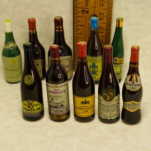 フランスワイン 赤 白 ロゼ 地域 ワインボトル 酒 ワイン リキュール フレンチ フェーヴ フェーヴ 磁器 ミニ ドールハウス ミニチュア XX90