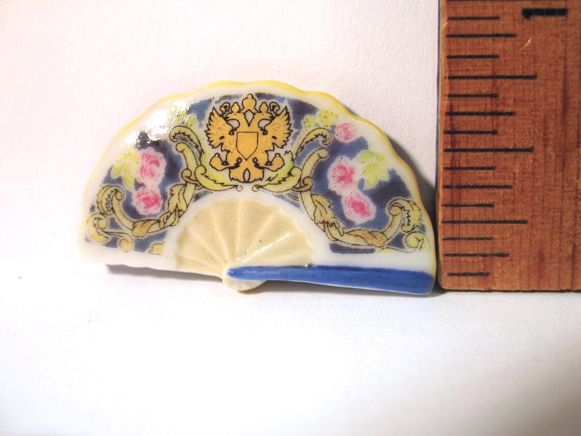 Ladies Hand Fans - Russian Imperial Court Fan - French Feve Feves ...