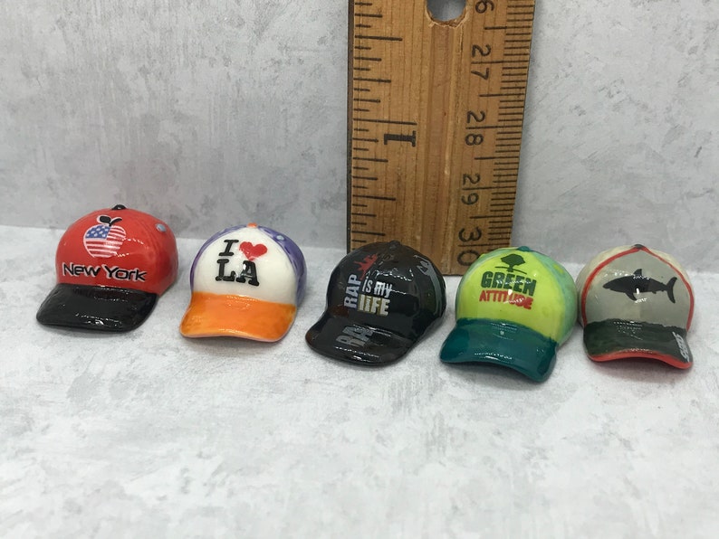 Baseball HATS Miniature Millinery Cap Hat Caps New York Apple Etsy.de