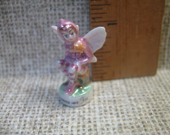 Tiny FAIRY Sprite Elf Iridescent - French Feve Feves Figurines Fairy Tale Miniature K70