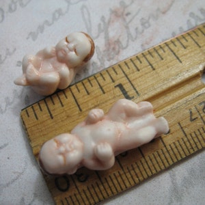 Traditional King Cake Babies Baby Infant Newborn Naked Nude French Feve Feves Porcelain Figurines Baby Dollhouse Miniatures Mini P13 image 2