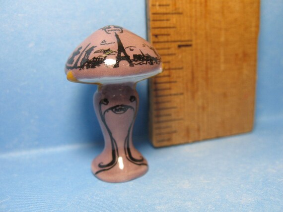 Glass Look Asian Japanese Lamp /& Vase French Feves Porcelain Dollhouse Miniature