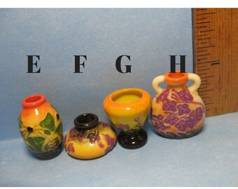 Emile Gallé: Keramik, Glas und Möbel des Emile GALLE Glas Kunstwerke Keramik Vase Lampe Vasen Urne