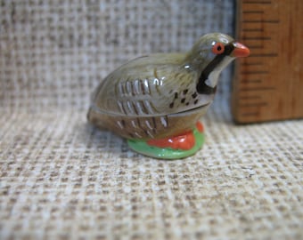 Mini QUAIL Game Bird porseleinen braadpan ovenschaal terrine, terrine - Franse Feve Feves minibeeldje poppenhuis miniatuur V80