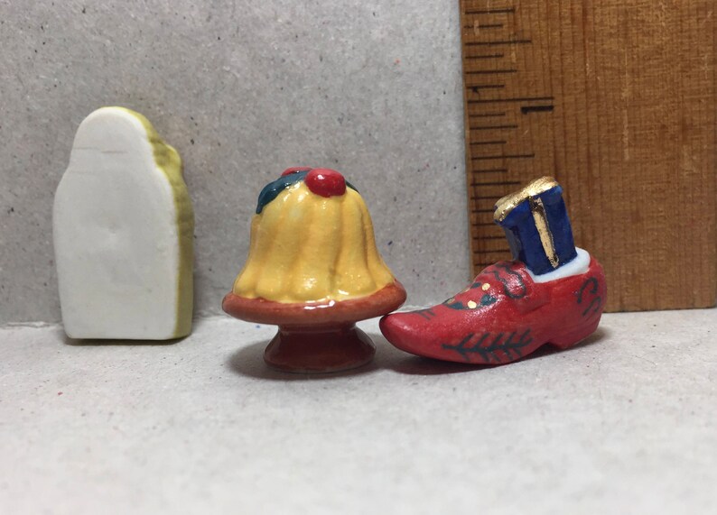 CHRISTMAS Pere Noel Pudding Dessert Shoe Shoes St Nick CHRISTMAS Pere Noel Pudding Dessert Shoe Shoes St Nick