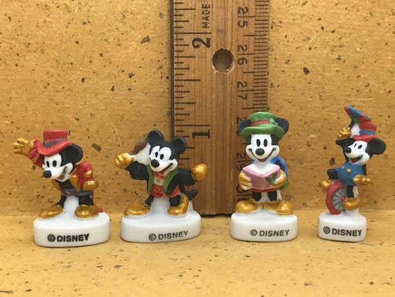 Vintage Miniature Figurine French Feve, Disney Mickey Mouse Figure,  Porcelain Dollhouse Décor, Small Statue, Epiphany Cake Topper Decoration 