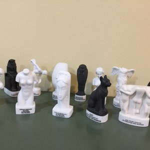Clearance LARGE Art Museum Sculptures Venus, Tete, Modigliani, 3 Graces etc French Feves Porcelain Figurines Dollhouse Miniature Maxi