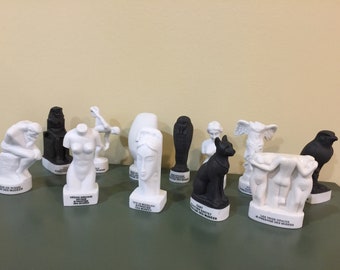 GRANDES sculptures de musée d'art Vénus, Tête, Modigliani, 3 Grâces, etc. - Figurines en porcelaine Feve Feves Maison de poupée Miniature miniature MAXI