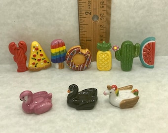 OP=OP Opblaasbare drijvers Zwembad Speelgoed Floaties Zwaan Eenhoorn Cactus Ananas Donut Franse Feves Porseleinen Beeldjes Miniaturen J332