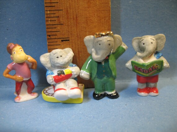 Lot Figurines éléphant babar Brunhoff nelvana plastoy 1996 2002 figure