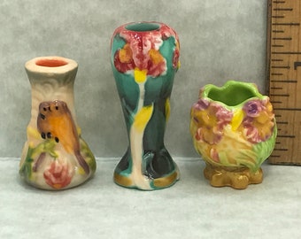 Emile GALLE Cameo Glass Works of Art Pottery Vases Vase Planter Museum Art Nouveau - French Feve Feves Porcelain Dollhouse Miniatures YY100