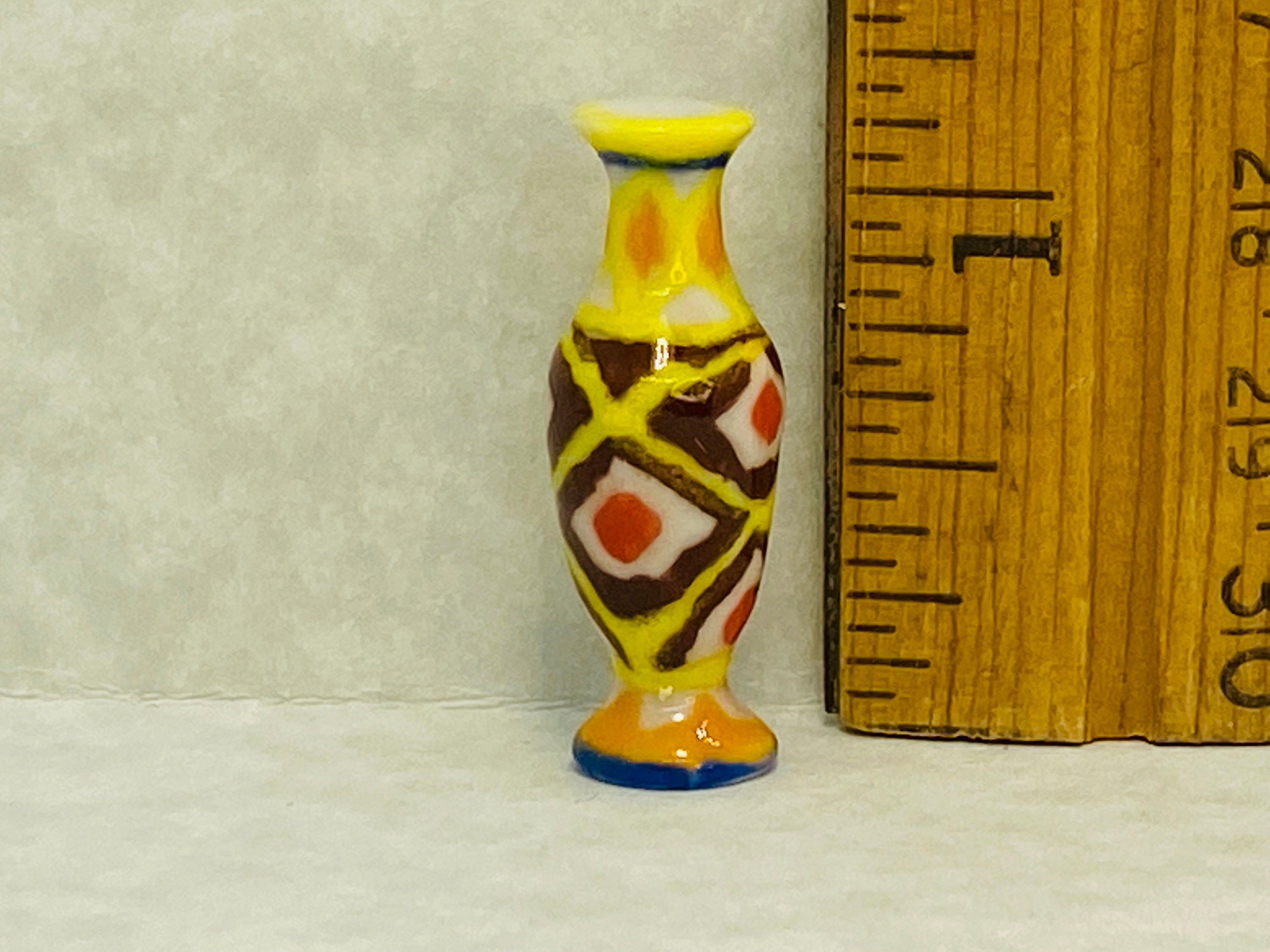 Colorful Bud VASE Mid Century Modern MCM Pottery Kitchen Living Room ...