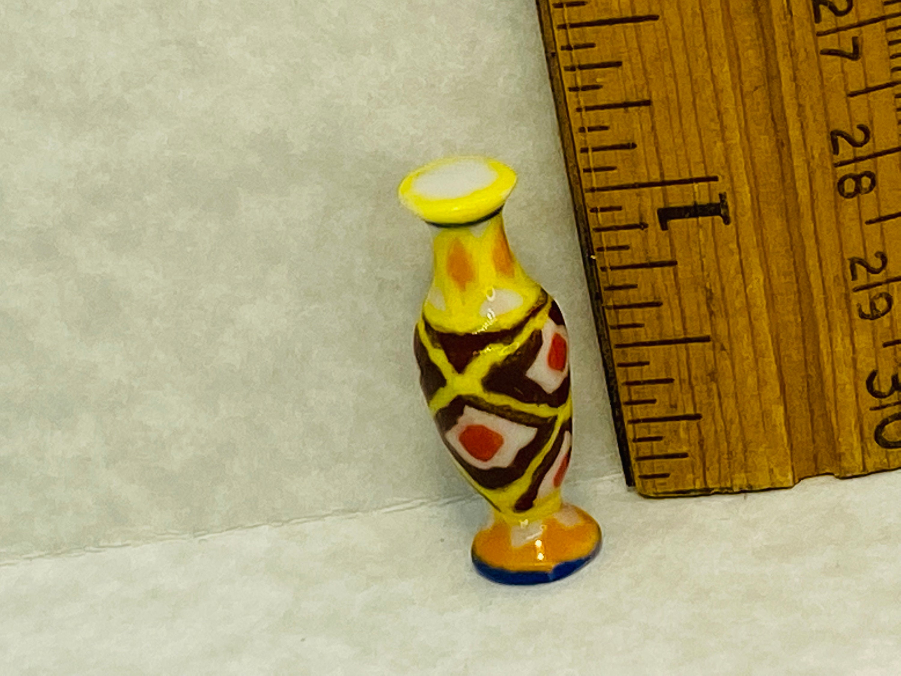 Colorful Bud VASE Mid Century Modern MCM Pottery Kitchen Living Room ...