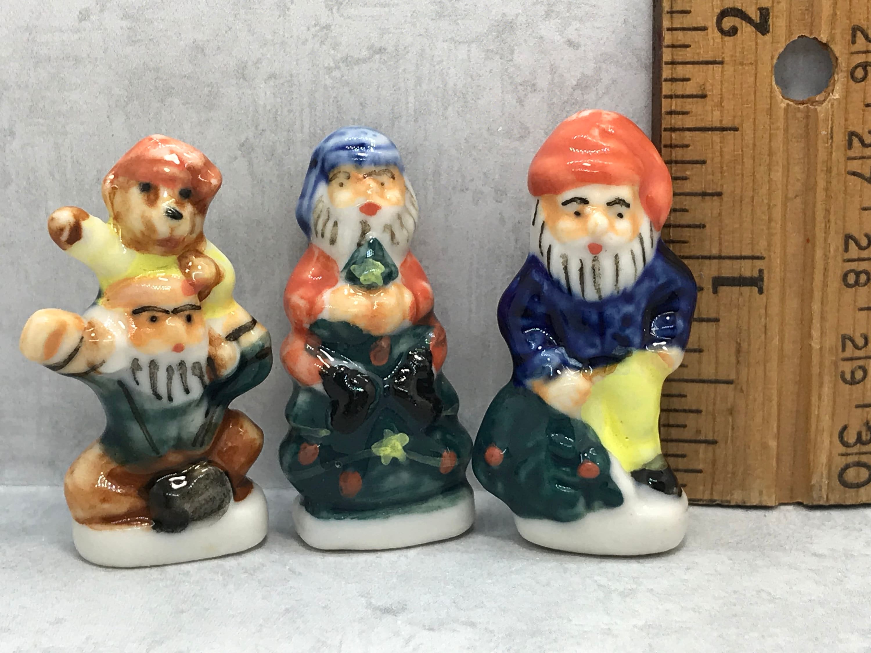Tiny GNOMES Dwarf Gnome Dwarves French Feves Porcelain Figurines Miniatures Tiny GNOMES Dwarf Gnome Dwarves French Feves Porcelain Figurines Miniatures