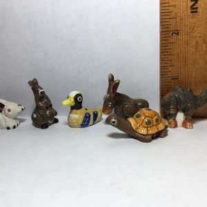 DJUR Konst Keramik Lerfigurer Skulpturer Zebra Flodhäst Giraff Aligator Djur - Franska Feve Feves Figurer Dockhusminiatyrer L99