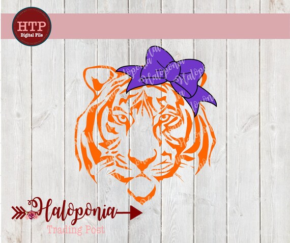 Free Free Tiger With Bow Svg