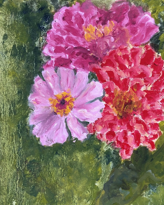 Pink Flowers Print