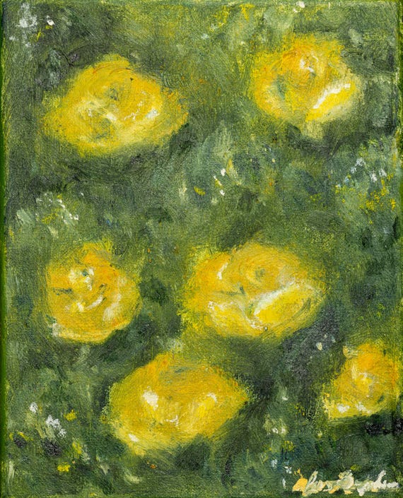 Original Buttercups Oil Painting | 8x10 | One-of-a-Kind Floral Wall Art