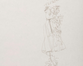 Dress Form Linie Zeichnung