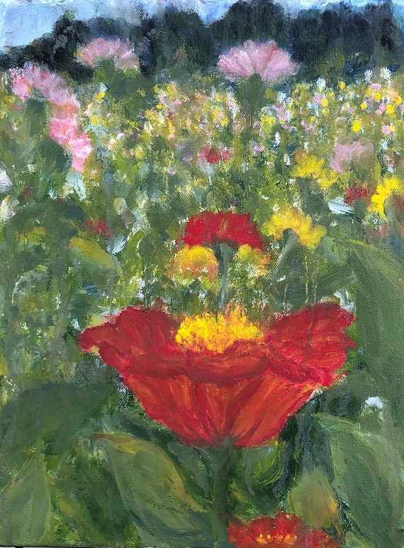 Red Flower Print