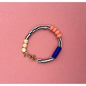 Sottsass Bracelet in cobalt and salmon pink