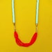 Pop Necklace Red and Turquoise 