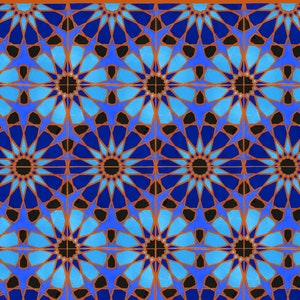 Hand Painted Moroccan Tiles  Ceramic Accent Tiles  Kitchen Backsplash Tiles  Decorative Tiles Moroccan Coasters  Turquoise and Cobalt