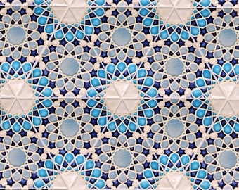 Kitchen Backsplash Tiles  Moroccan Tile Mosaic  Bathroom Tiles Hand Painted Tiles  Kitchen Remodel Blue Tiles  Moroccan Style Handmade Tiles